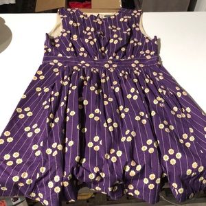 Emily & fin purple flower dress made by ModCloth